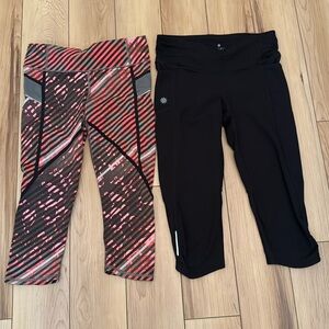 Atheleta set of 2 cropped leggings XS